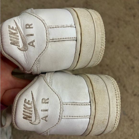 White Nike Air Force 1s - Picture 3 of 4
